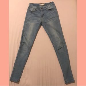 Encore Light Wash Skinny Jeans